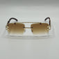 Cheetah Rimless Trendy Sunglasses