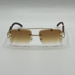 Cheetah Rimless Trendy Sunglasses