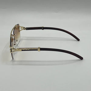 Cheetah Rimless Trendy Sunglasses